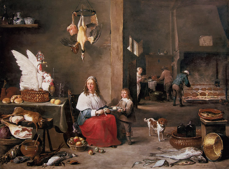 TENIERS, David the Younger Kitchen Scene (mk14)